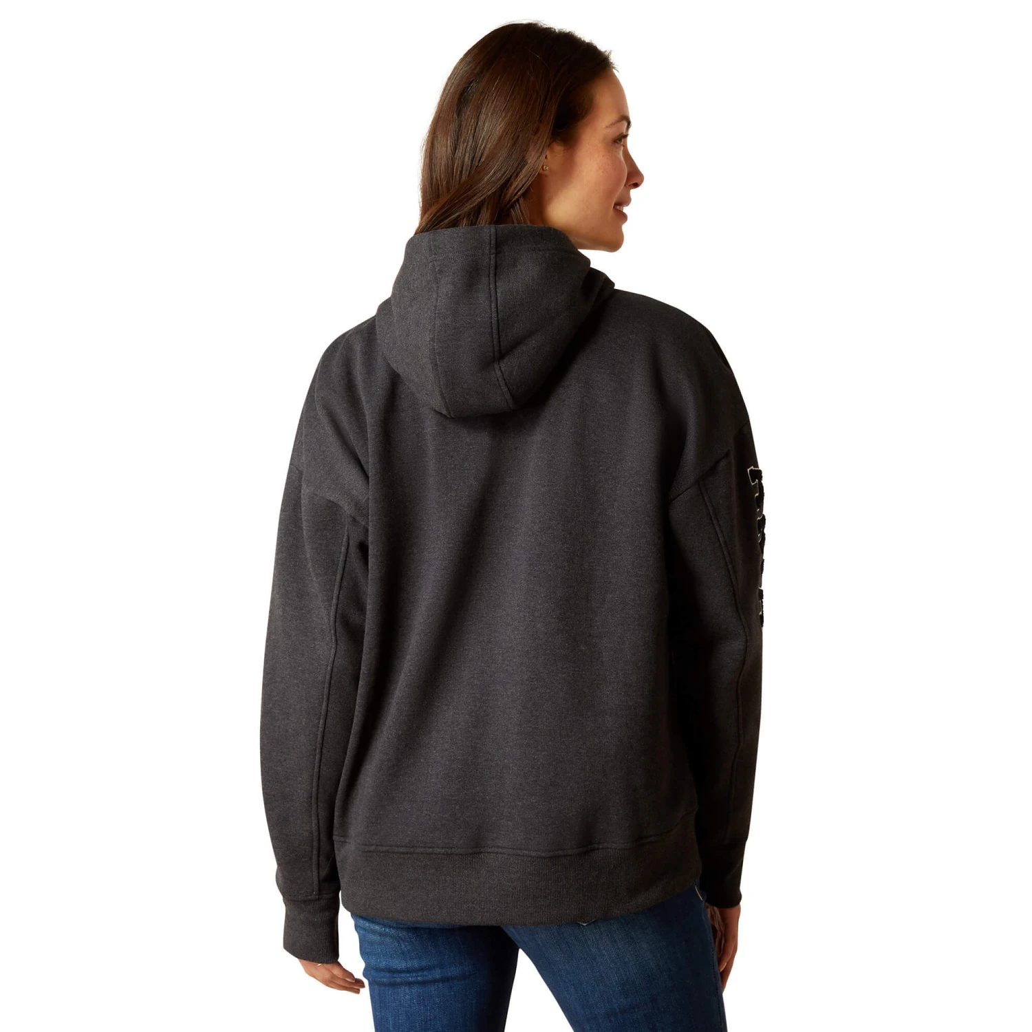 Ariat Womens Rabere Team Hood (Charcoal) 2 Ariat Womens Rabere Team Hood (Charcoal) - Image 2