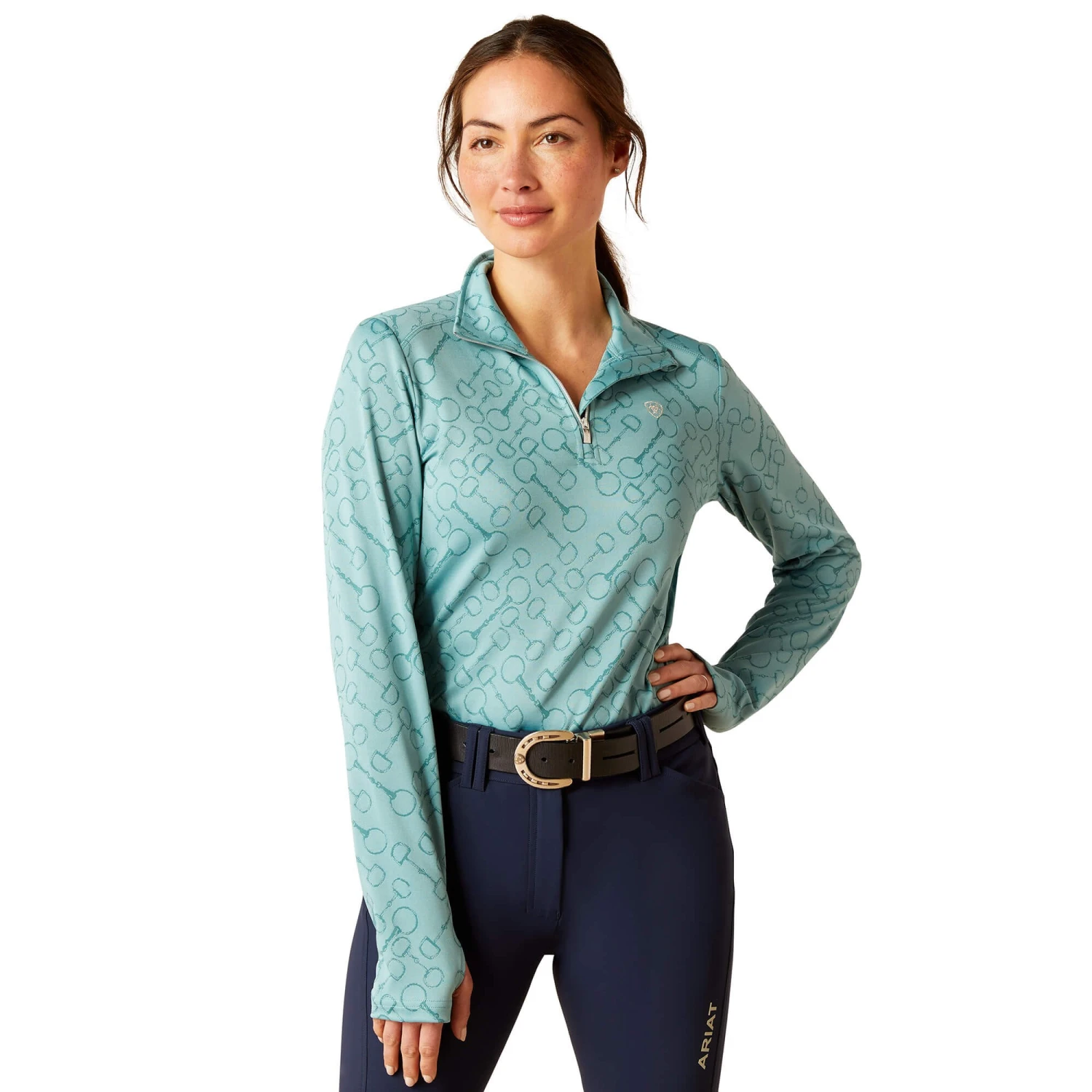 Ariat Women's Prophecy 1/4 Zip Long Sleeve Baselayer (Arctic) 1 Ariat Women's Prophecy 1/4 Zip Long Sleeve Baselayer (Arctic)