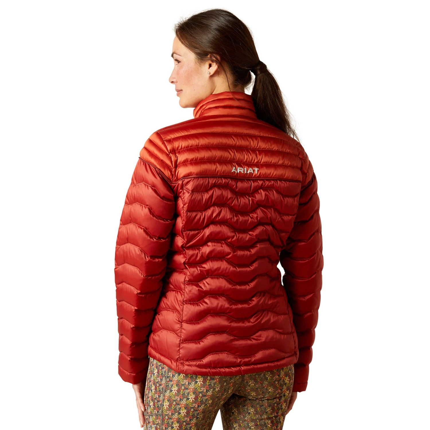 Ariat Womens Ideal Down Jacket (Red Ochre/Burnt Brick) 2 Ariat Womens Ideal Down Jacket (Red Ochre/Burnt Brick) - Image 2