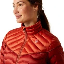 Ariat Womens Ideal Down Jacket (Red Ochre/Burnt Brick) 10 Ariat Womens Ideal Down Jacket (Red Ochre/Burnt Brick) -Professional Equestrian Shop 20340d