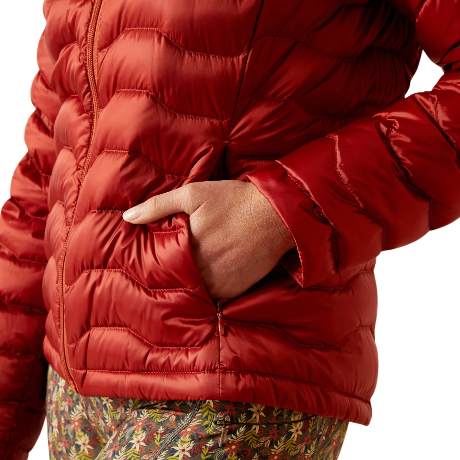 Ariat Womens Ideal Down Jacket (Red Ochre/Burnt Brick) 5 Ariat Womens Ideal Down Jacket (Red Ochre/Burnt Brick) - Image 5