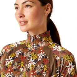 Ariat Women's Sunstopper 2.0 1/4 Zip Baselayer (Canteen Floral) 5 Ariat Women's Sunstopper 2.0 1/4 Zip Baselayer (Canteen Floral) -Professional Equestrian Shop 20357c