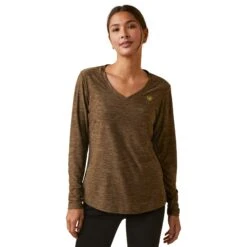 Ariat Women's Laguna Long Sleeve Top (Canteen)