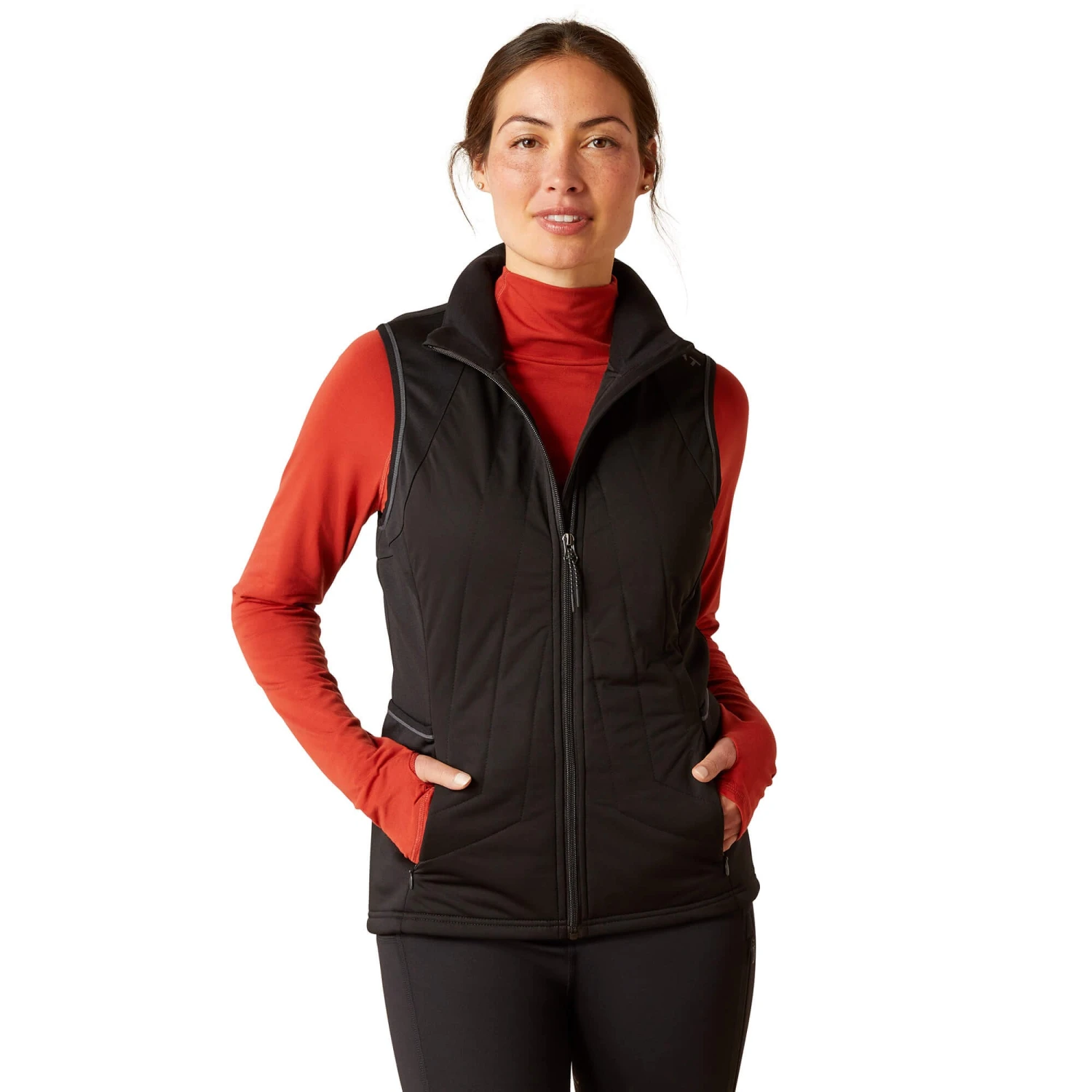 Ariat Womens Venture Full Zip Vest (Black) 1 Ariat Womens Venture Full Zip Vest (Black)