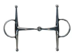 JP Korsteel Stainless Steel Jointed Full Cheek Snaffle Bit II
