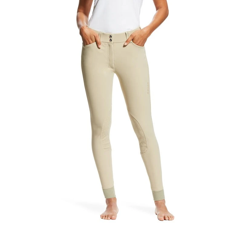 Ariat Women's Tri Factor Grip Knee Patch Breech (Tan) 1 Ariat Women's Tri Factor Grip Knee Patch Breech (Tan)