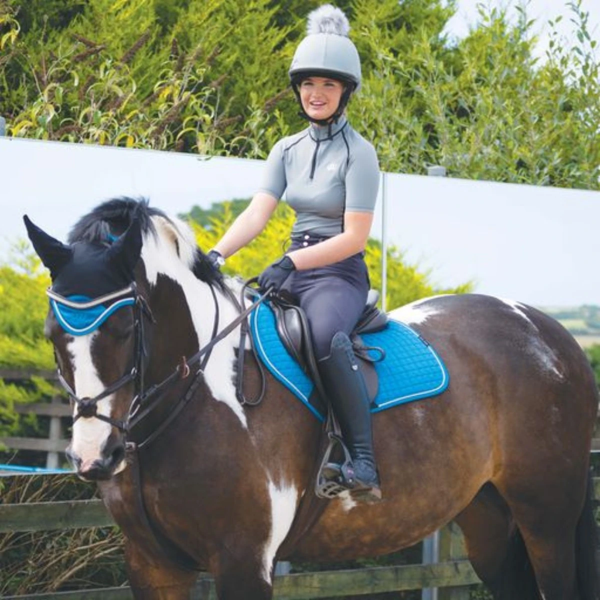 Woof Wear GP Saddle Cloth Colour Fusion (Turquoise) 3 Woof Wear GP Saddle Cloth Colour Fusion (Turquoise) - Image 3