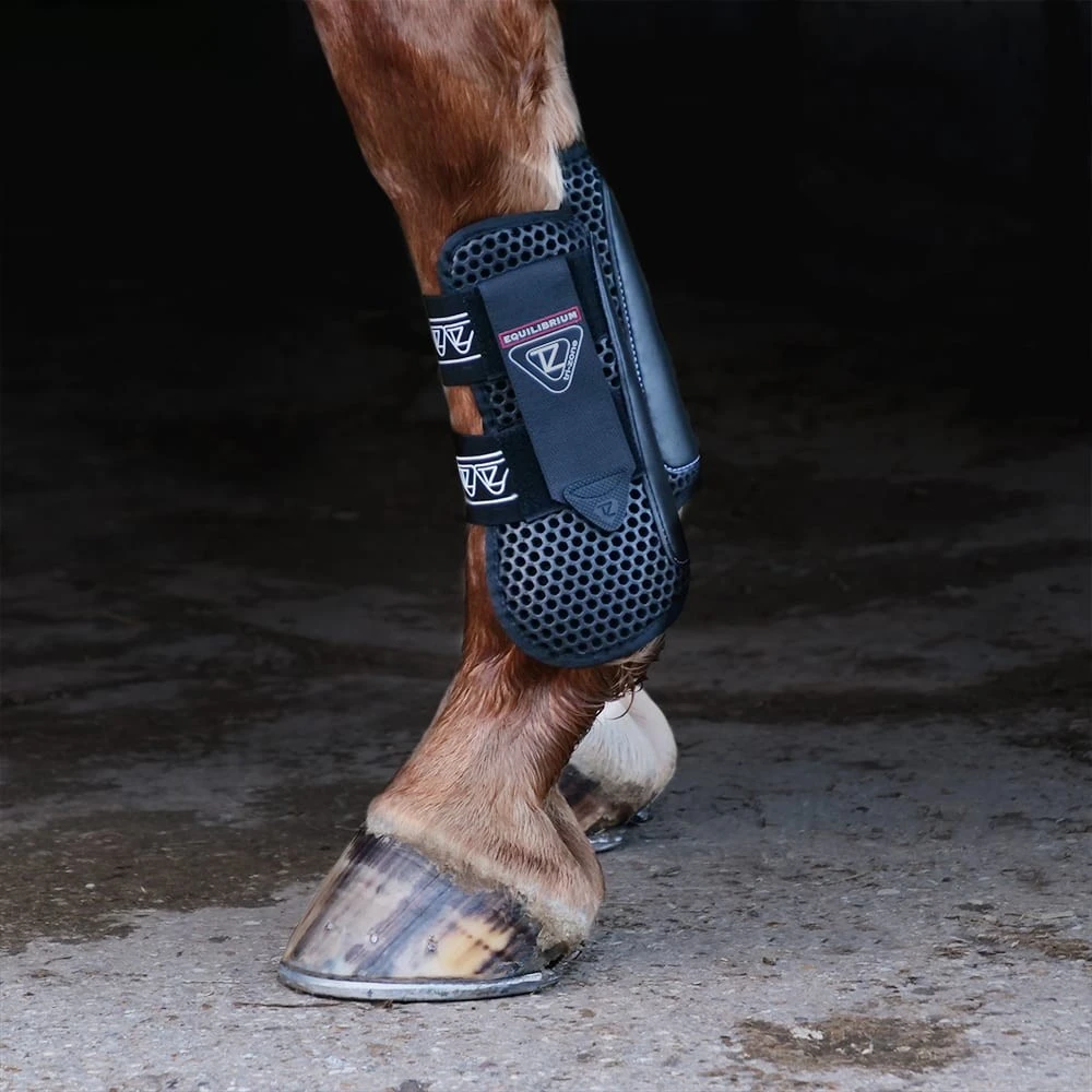 Equilibrium Tri-Zone Open Fronted Tendon Boots (Black) 1 Equilibrium Tri-Zone Open Fronted Tendon Boots (Black)