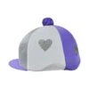 Little Rider Love Heart Glitter Hat Cover(Lilac/Silver/White)